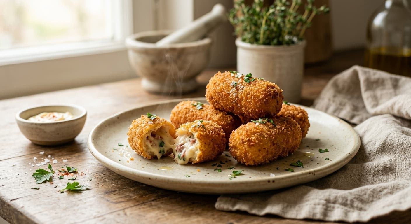 Croquetas de jamón caseras: Los trucos de la abuela para la bechamel perfecta