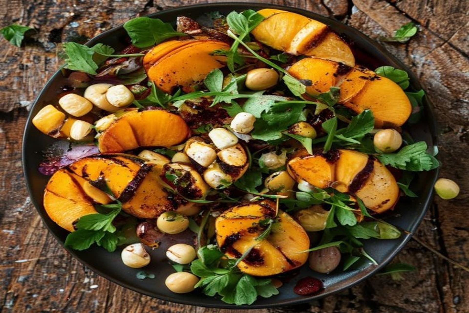 Ensalada de albaricoque con harissa: frescura y picante
