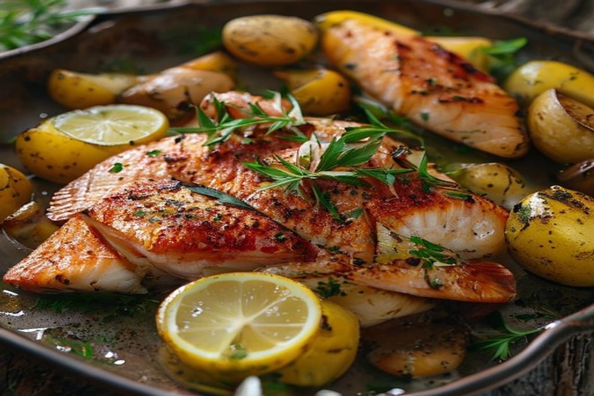 Pargo al Horno con Patatas Panadera: El Manjar de la Costa