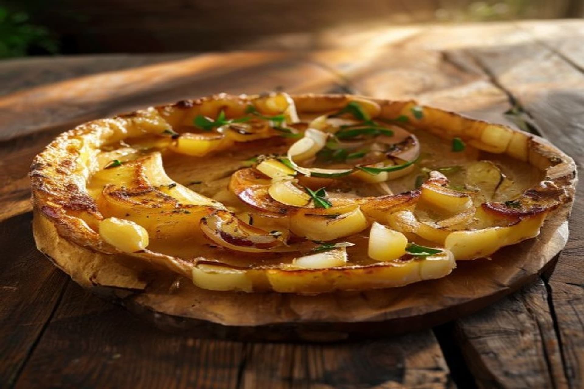 Receta de Tortilla Española Perfecta: Entre la Tradición y la Jugosidad preparada paso a paso — fotografía editorial de RecetaGenial