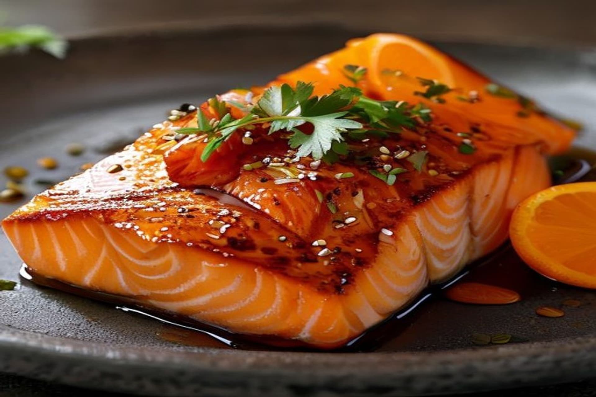 Salmón glaseado con naranja y soja: Receta Irresistible
