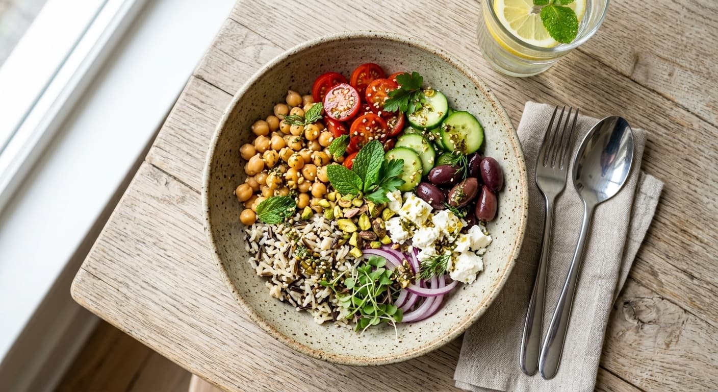 Poke Bowl Mediterráneo con Garbanzos: La Receta Definitiva y Saludable
