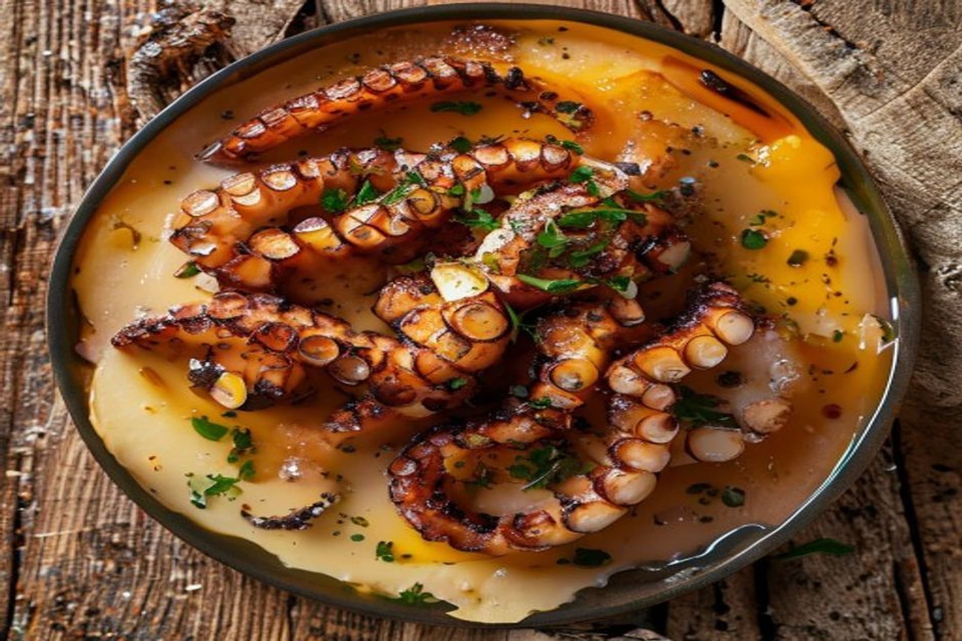 Pulpo a la Brasa con Parmentier de Pimentón: Trucos Pro