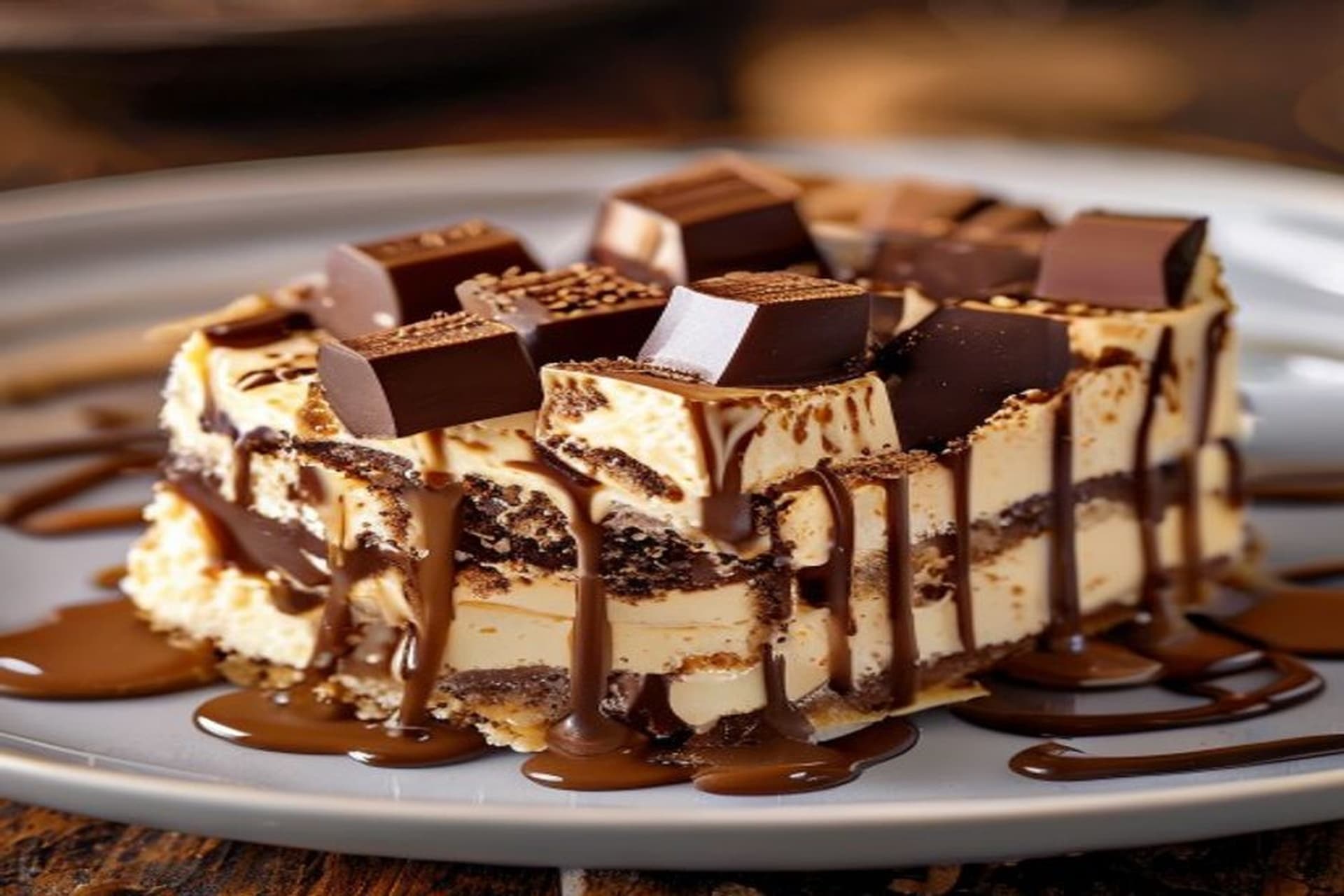 Tarta de Queso Kinder Bueno sin Horno: El Pecado más Cremoso y Fácil