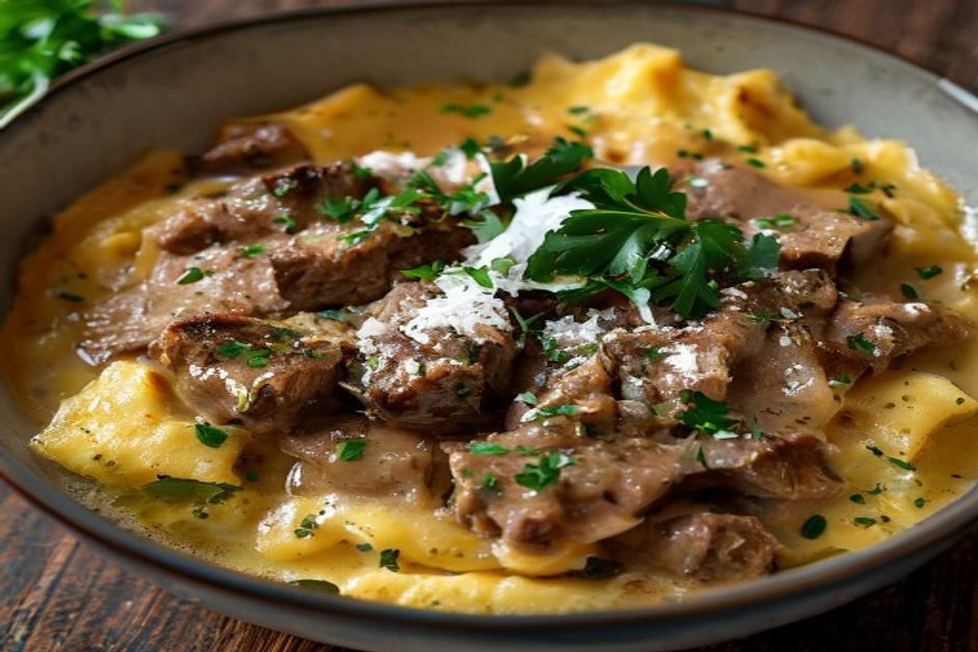 Ragú de Ternera con Polenta: Receta Auténtica y Cremosa