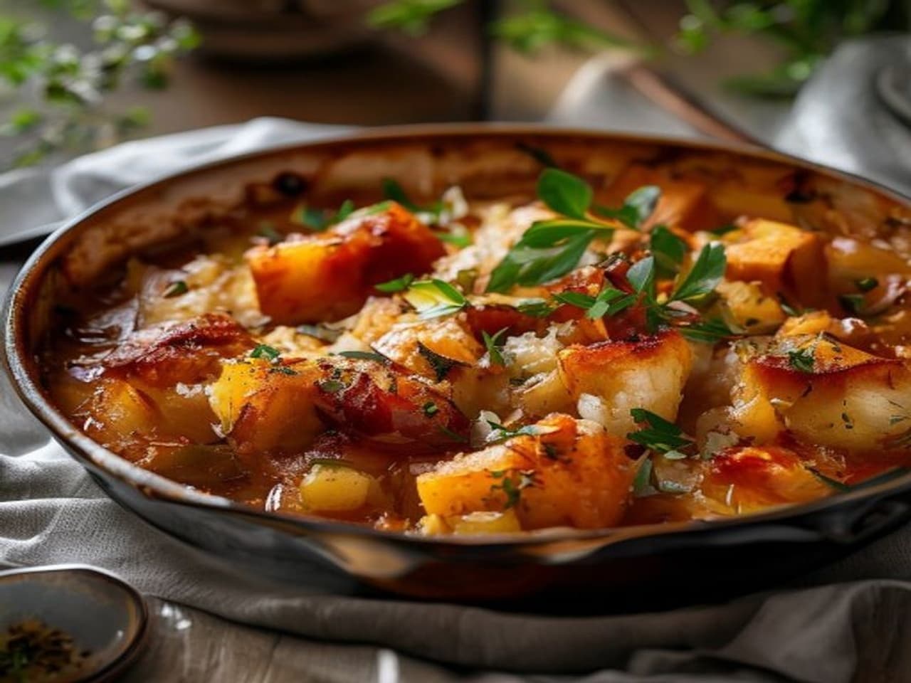Receta de Arroz al horno valenciano preparada paso a paso — fotografía editorial de RecetaGenial