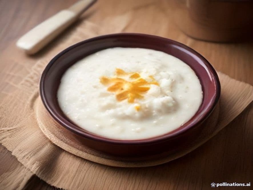 Receta de Arroz con Leche Cremoso para Emprender preparada paso a paso — fotografía editorial de RecetaGenial