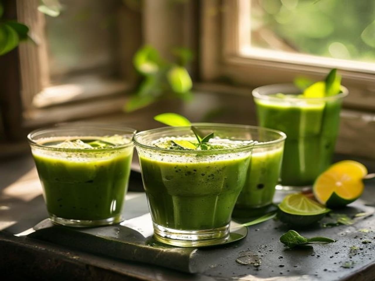 Batidos verdes detox