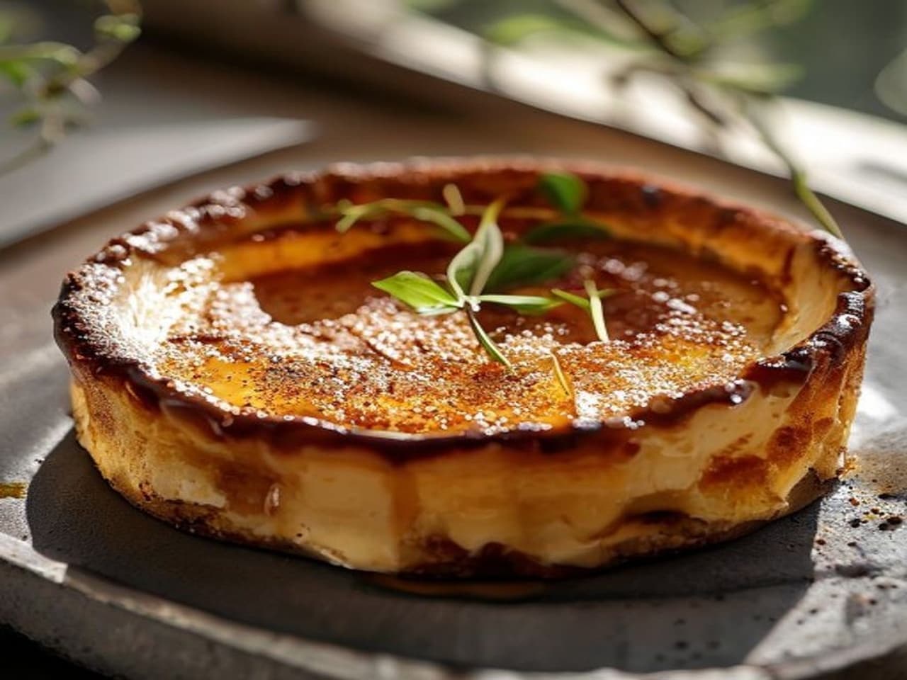 Receta de Crema catalana quemada tradicional preparada paso a paso — fotografía editorial de RecetaGenial