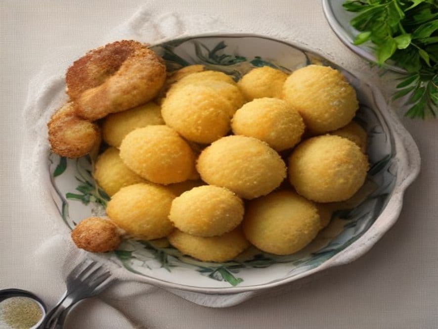 Receta de Croquetas caseras en freidora de aire preparada paso a paso — fotografía editorial de RecetaGenial