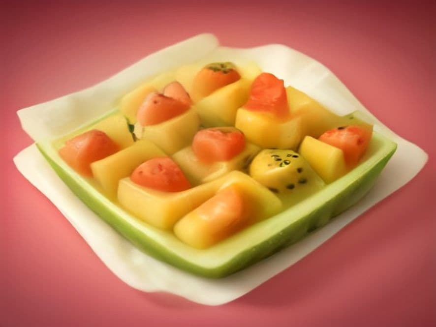 Receta de Ensalada de Frutas Frescas y Saludable preparada paso a paso — fotografía editorial de RecetaGenial