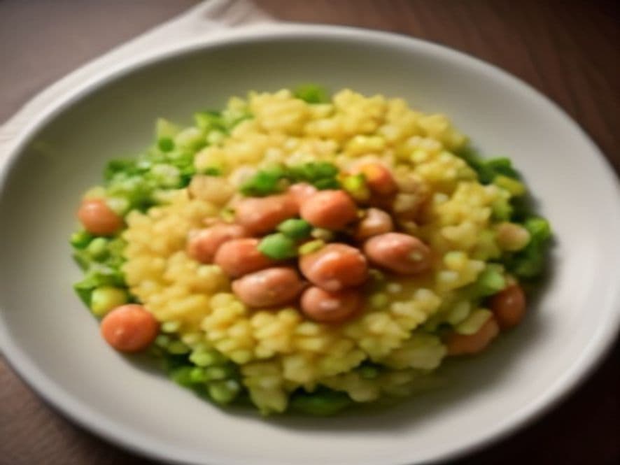 Receta de Ensalada de garbanzos y atún: receta fresca, rápida y saludable preparada paso a paso — fotografía editorial de RecetaGenial