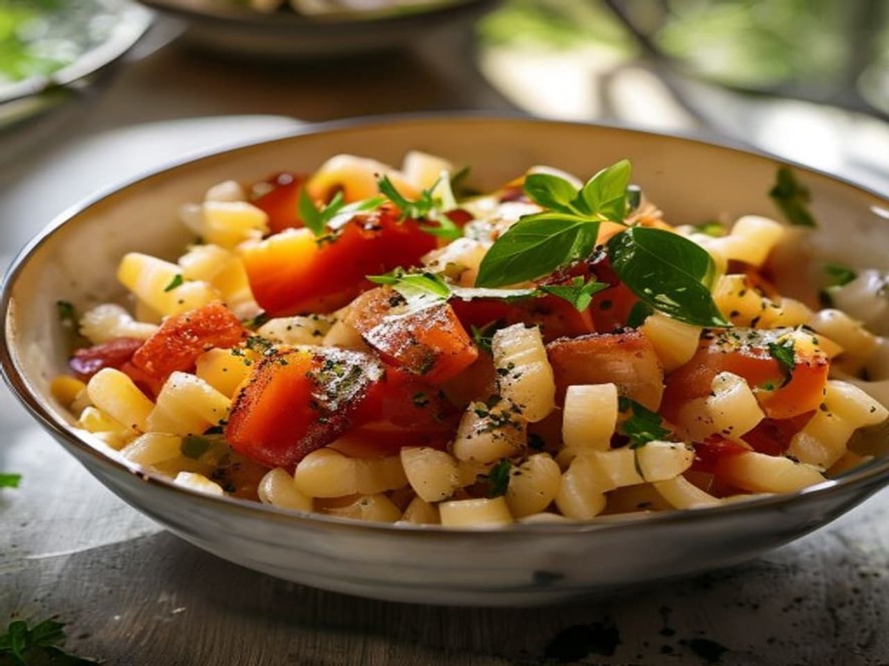 Ensalada de pasta fria