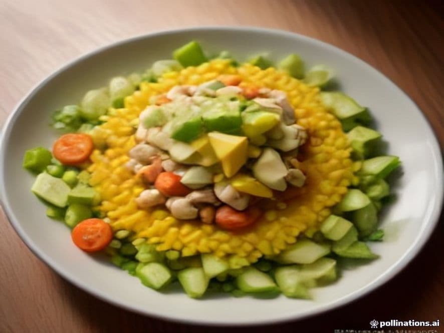 Receta de Ensalada de pollo completa con aguacate y vinagreta aromática preparada paso a paso — fotografía editorial de RecetaGenial