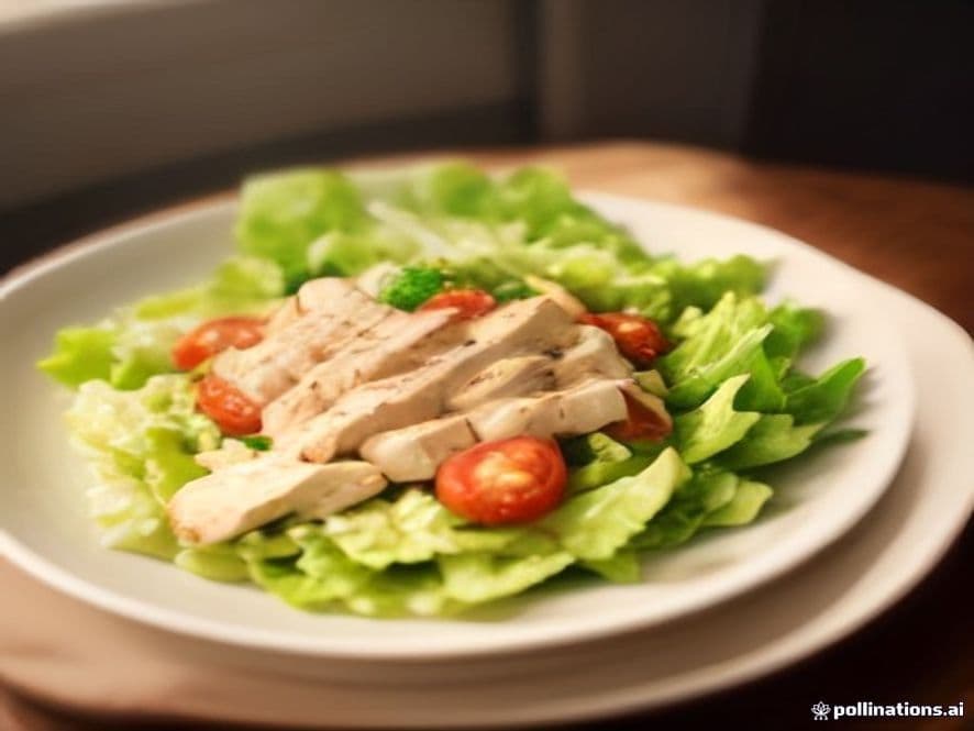 Receta de Ensalada de pollo preparada paso a paso — fotografía editorial de RecetaGenial