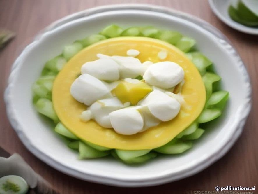 Receta de Ensalada de sandía, melocotón y pepino con mozzarella y nueces preparada paso a paso — fotografía editorial de RecetaGenial