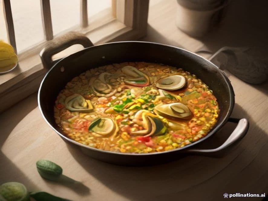 Receta de Paella de marisco fácil y jugosa preparada paso a paso — fotografía editorial de RecetaGenial