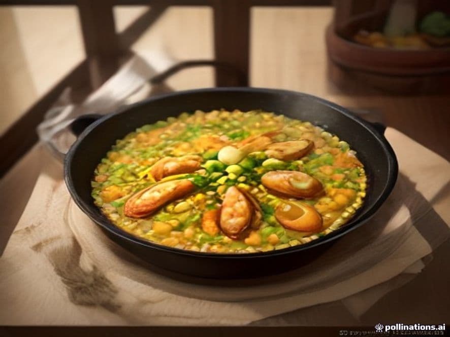 Receta de Paella de marisco restaurante preparada paso a paso — fotografía editorial de RecetaGenial