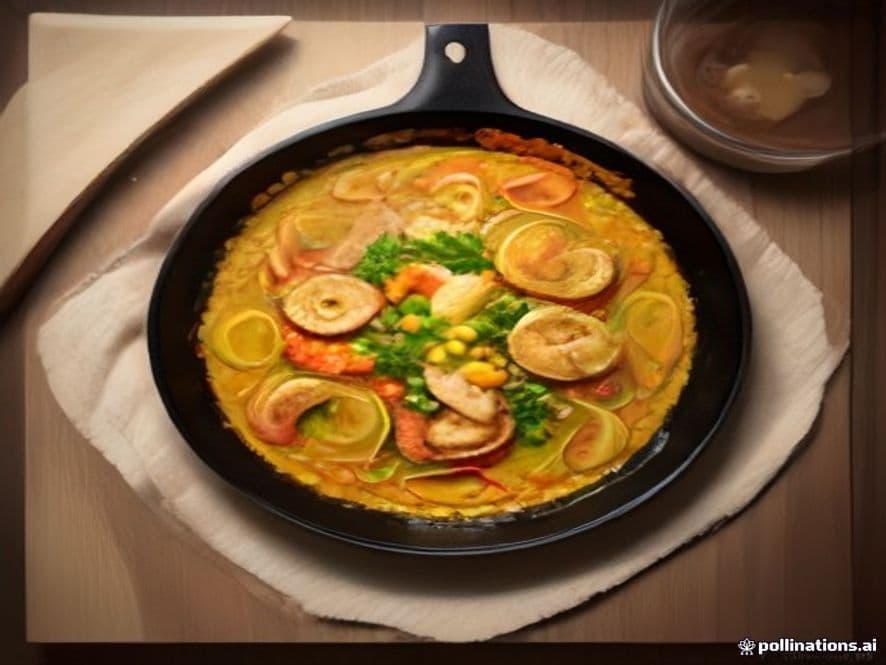 Receta de Paella mixta de marisco y pollo preparada paso a paso — fotografía editorial de RecetaGenial