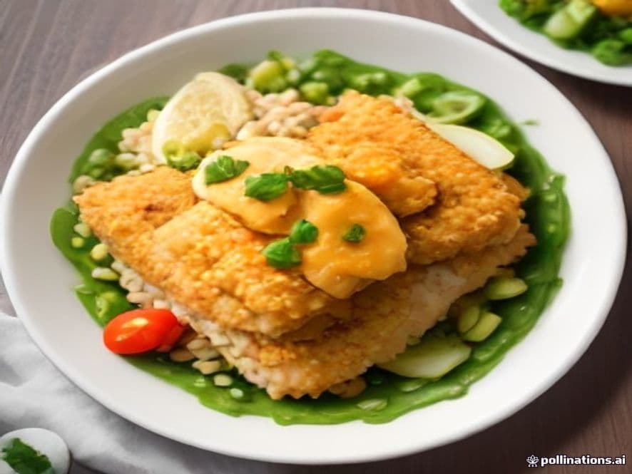 Receta de Pescado empanizado preparada paso a paso — fotografía editorial de RecetaGenial
