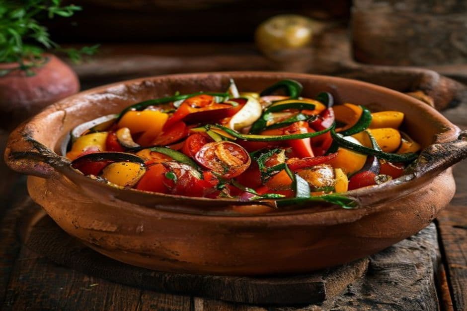 Receta de Pisto Manchego Tradicional: La Receta Auténtica Paso a Paso preparada paso a paso — fotografía editorial de RecetaGenial