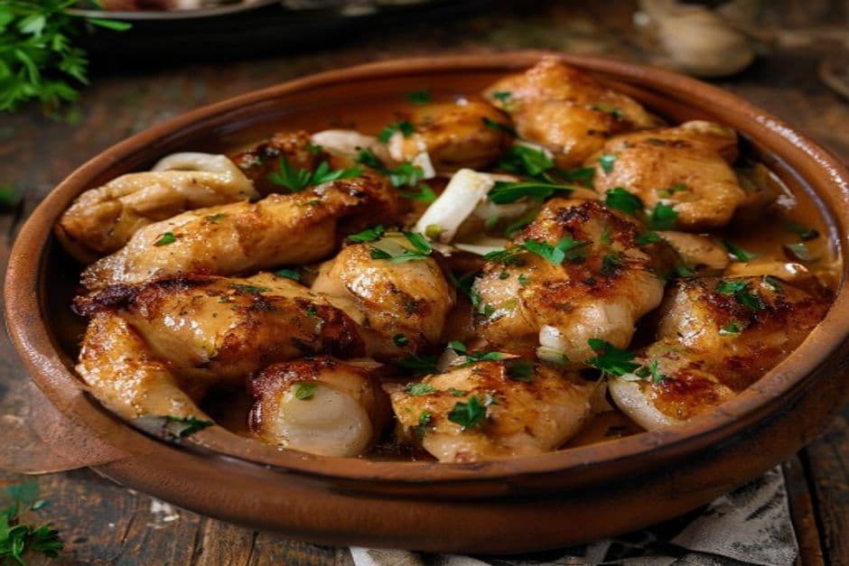 Pollo al Ajillo Jugoso: El Truco para una Carne Tierna y Crujiente