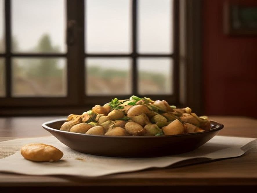 Receta de Pollo al Horno con Papas: Receta Tradicional Jugosa y Crujiente preparada paso a paso — fotografía editorial de RecetaGenial