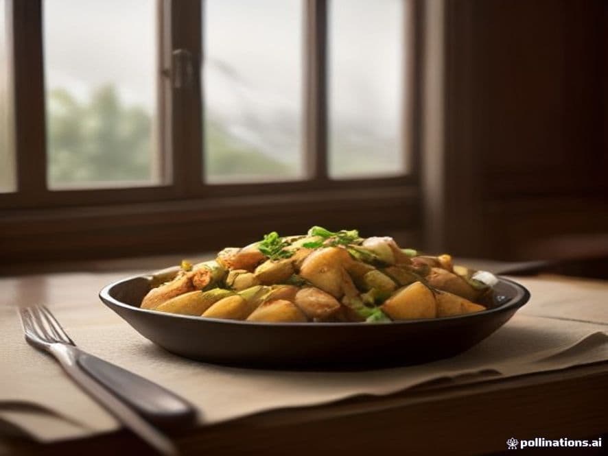 Receta de Pollo al Horno con Patatas y Hierbas Aromáticas preparada paso a paso — fotografía editorial de RecetaGenial