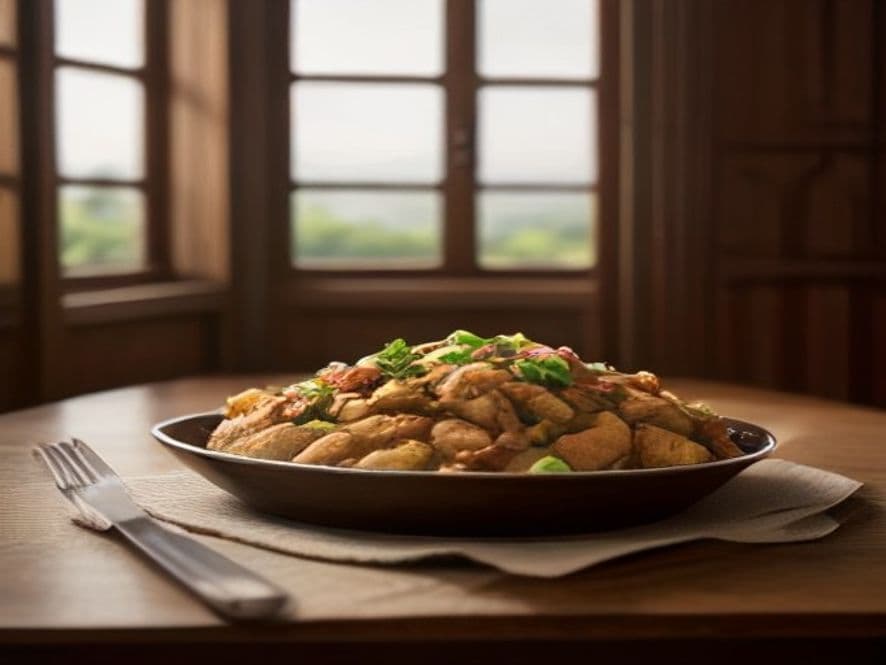 Receta de Pollo Asado al Horno Jugoso y Crujiente preparada paso a paso — fotografía editorial de RecetaGenial