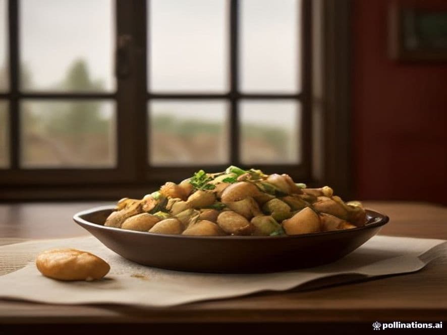 Receta de Pollo al horno con papas preparada paso a paso — fotografía editorial de RecetaGenial