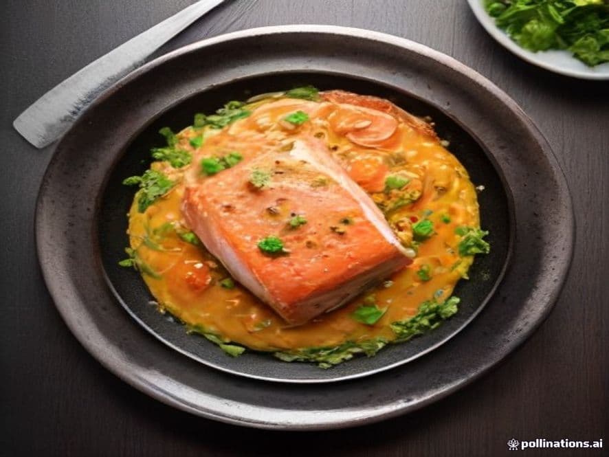Receta de Salmón al horno con espárragos trigueros preparada paso a paso — fotografía editorial de RecetaGenial