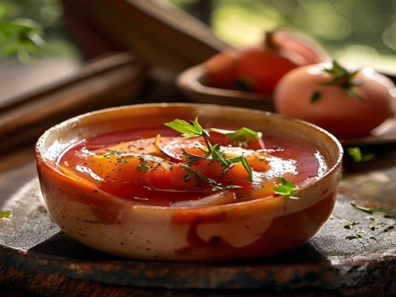 Salmorejo cordobes con jamon y huevo