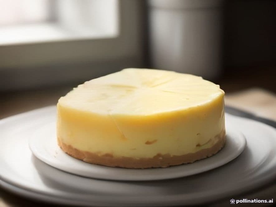 Receta de Tarta de queso de pistacho preparada paso a paso — fotografía editorial de RecetaGenial