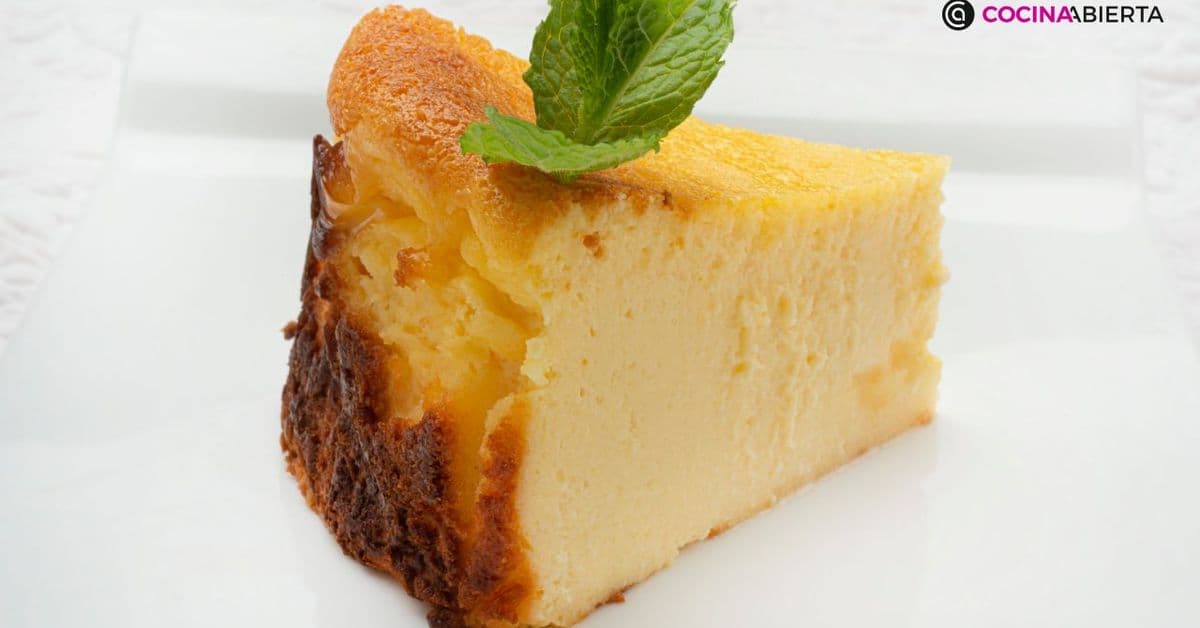Receta de Tarta De Queso La Viña Receta Original: El Secreto De San Sebastián preparada paso a paso — fotografía editorial de RecetaGenial