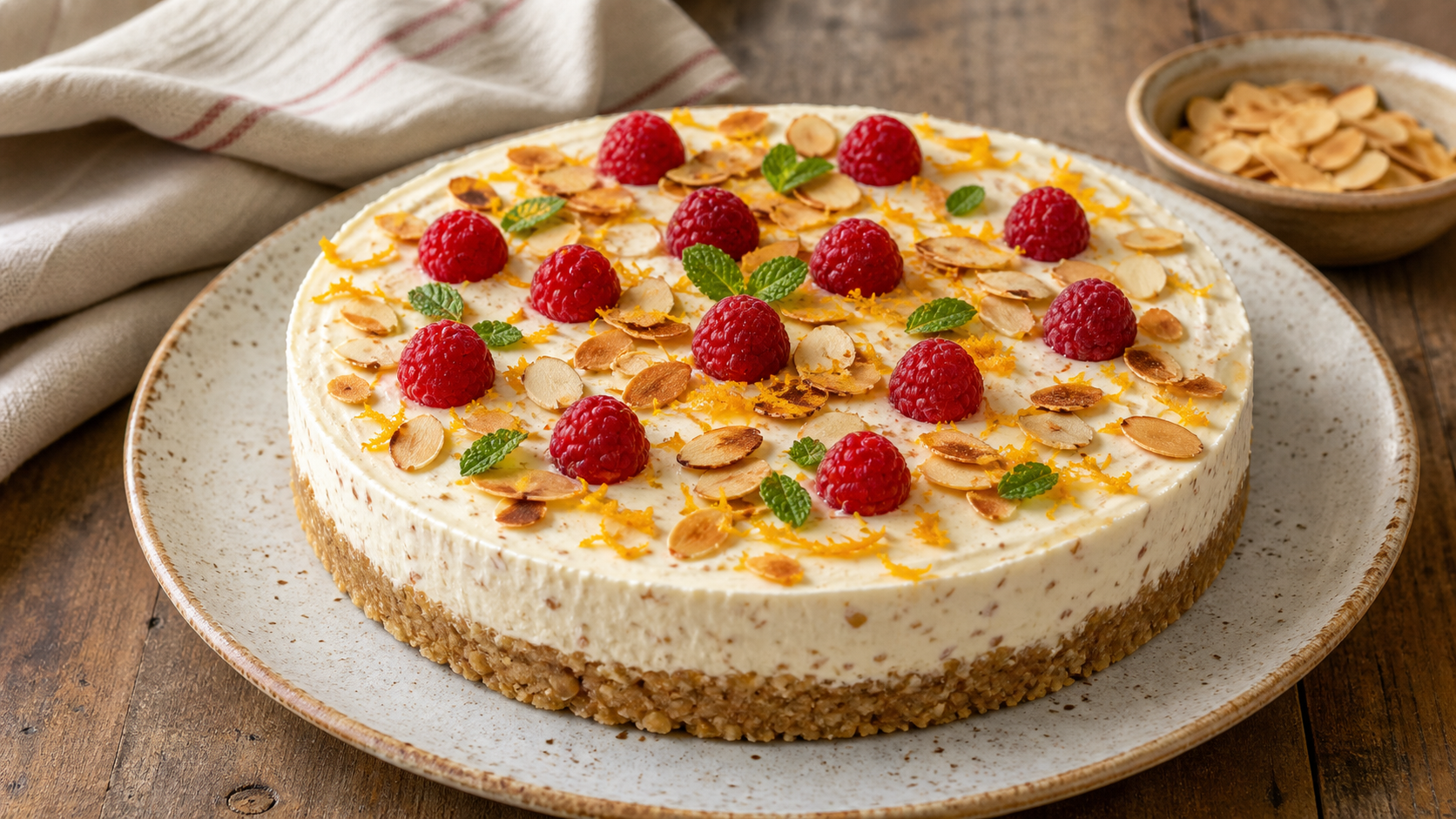 Receta de Tarta de turrón y yogur para fin de año preparada paso a paso — fotografía editorial de RecetaGenial