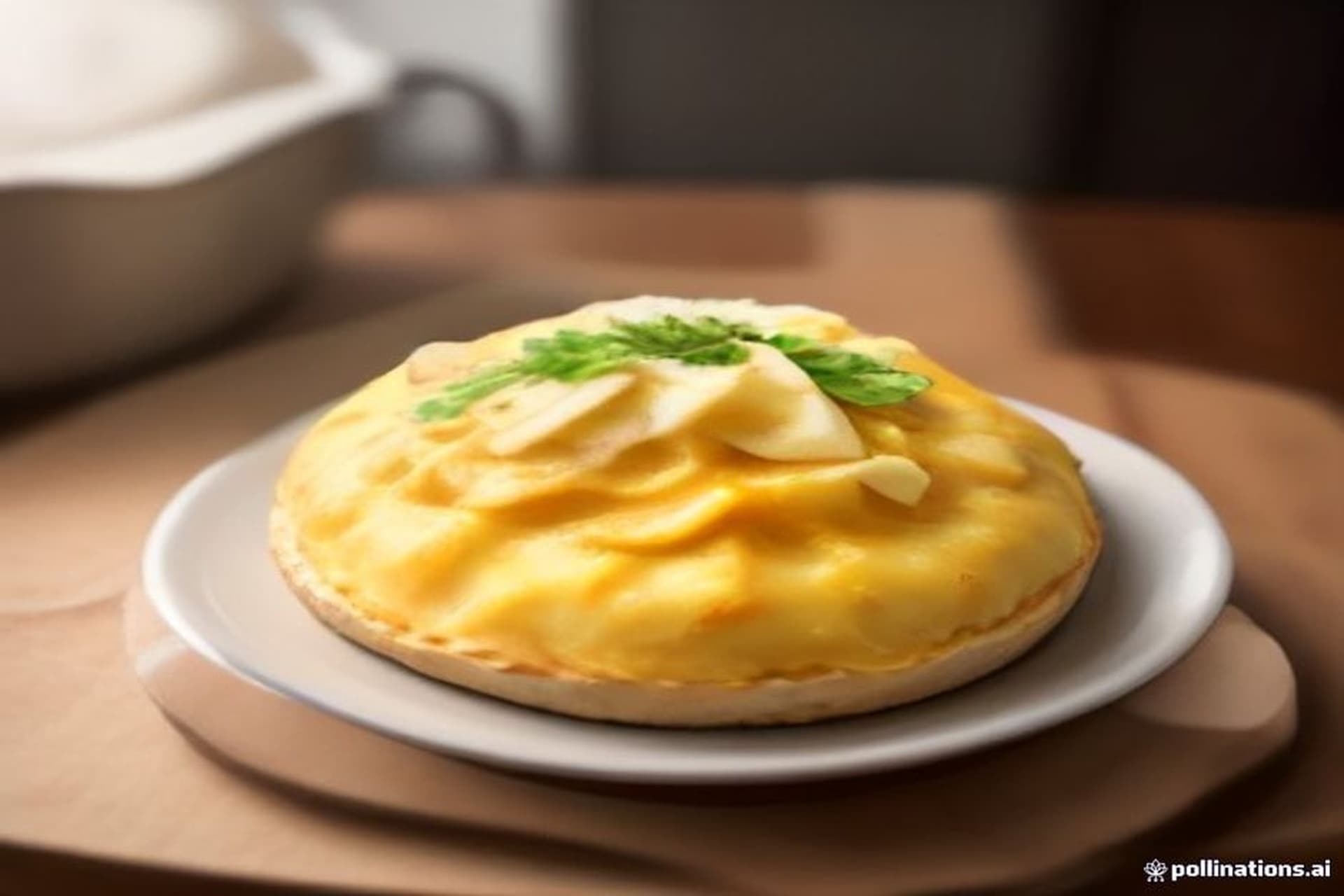Receta de Tortilla de patatas jugosa: receta tradicional con el punto perfecto preparada paso a paso — fotografía editorial de RecetaGenial